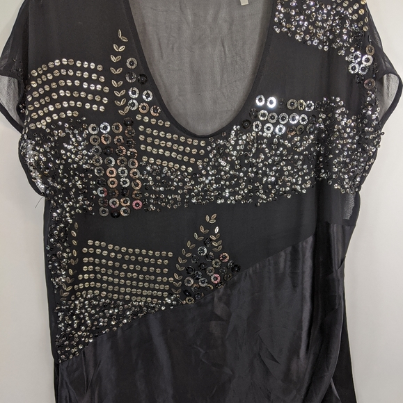 Stella & Jamie sequin silk blouse - Picture 2 of 6